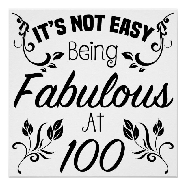 Póster Fabuloso centenario (Anverso)