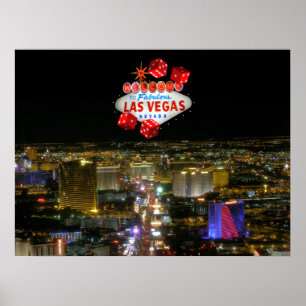 Póster Fabuloso Poster del Strip de Las Vegas