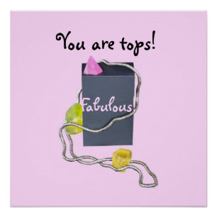 Póster ¡Fabuloso premio Tops Purple para MEJOR!