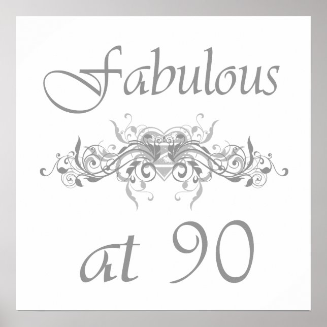 Póster Fabulous At 90 Years Old (Frente)