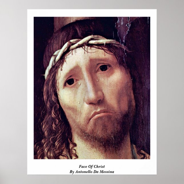 Póster Face Of Christ By Antonello Da Messina (Frente)