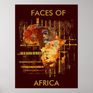 Póster Faces of Africa - Edición limitada poster Collosar