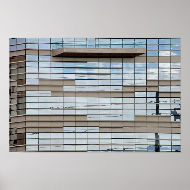Póster Fachada de edificio abstracto - Las Vegas (Frente)