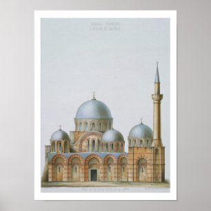 Póster Fachada de Kahrije Dzamissi, la iglesia del Savi