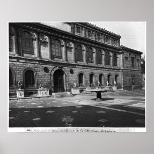 Póster Fachada de la biblioteca