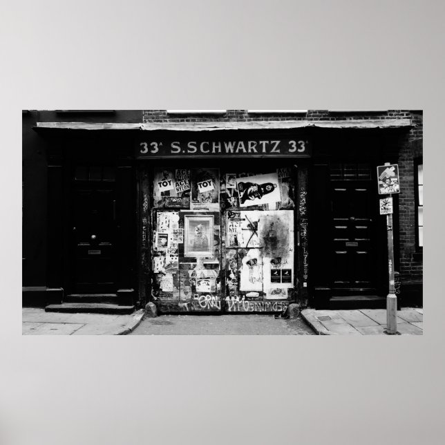 PÓSTER FACHADA DE VENTAJA DE LA ANTIGUA TIENDA DE LA CALL (Frente)