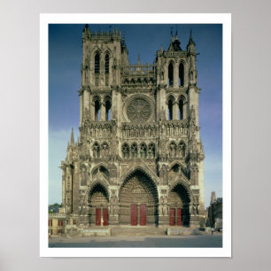 Póster Fachada del oeste, c.1220-70 (foto) (para los