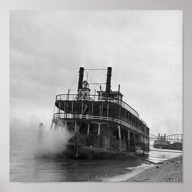 Póster Fachada del río St. Louis (Frente)