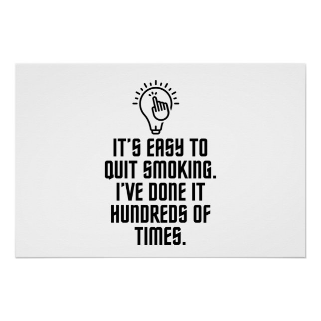 Póster Fácil de dejar de fumar (Anverso)