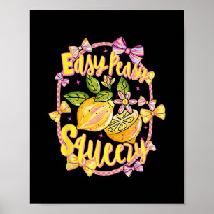 Póster Fácil Peasy Limón Squeezy Coquette Lazo Hola Veran
