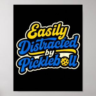 Póster Fácilmente distraído por el hobby del deporte pick