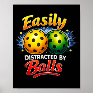 Póster Fácilmente distraído por el humor divertido de los