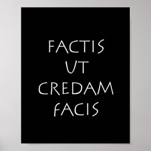 Póster Factis ut Cream facis
