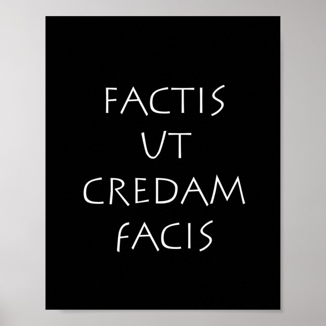 Póster Factis ut Cream facis (Frente)