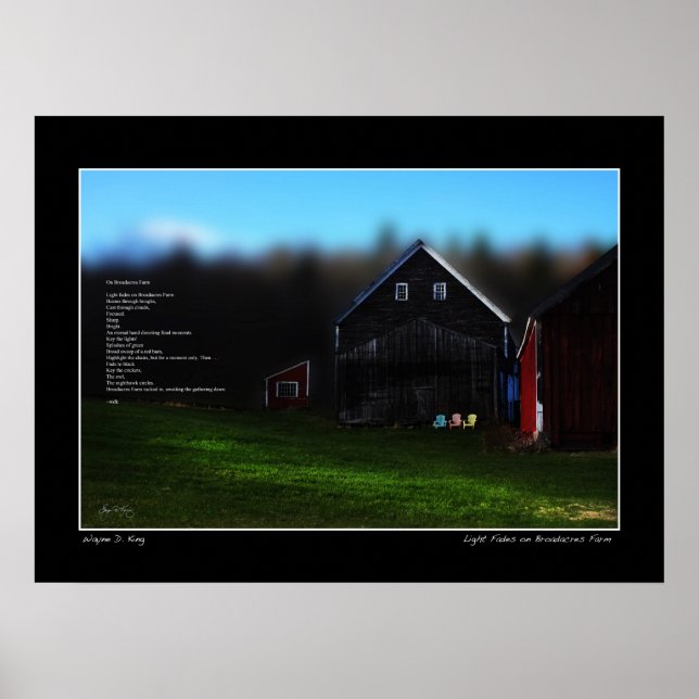 Póster Fadas claras en la imagen de granja de Broadcast y (Frente)
