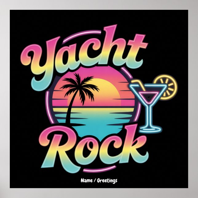 Póster Faded Yacht Rock Boat Party – Smooth Sounds & Coas (Frente)