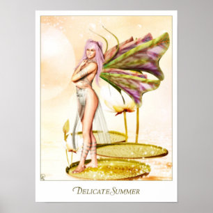 Póster Faerie delicado del verano