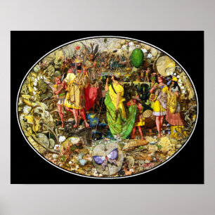 Póster Faeries de Richard Dadd: Oberon y Titania