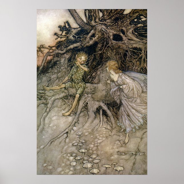 Póster Faery, sueño nocturno de verano, Rackham 16W x 24H (Frente)