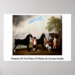 Póster Faetón del Príncipe de Gales de George Stubbs
