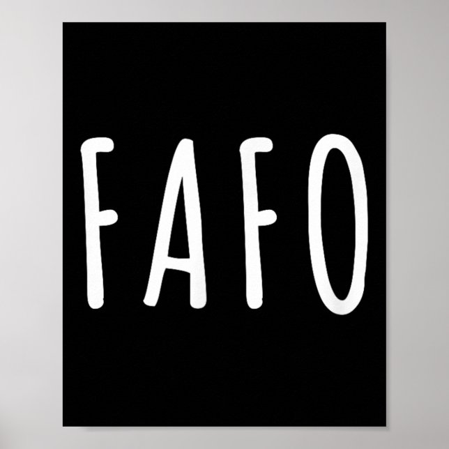 Póster Fafo Trump, Donald Trump Fafo (Frente)