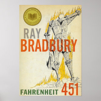 Póster Fahrenheit 451 Ray Bradbury