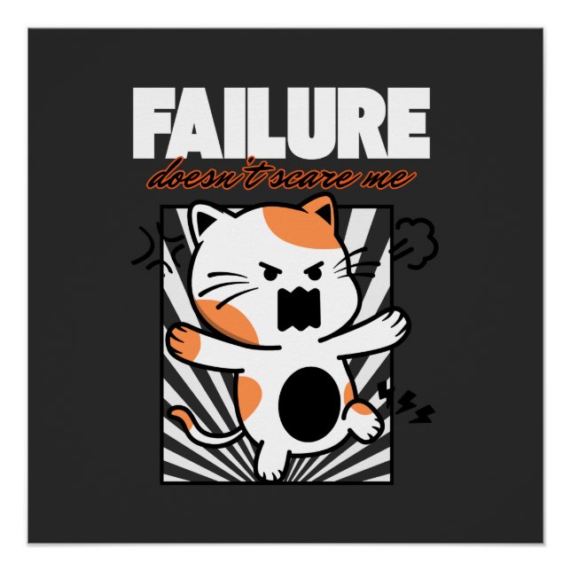 Póster Failure Doesn't Scare Me (Anverso)