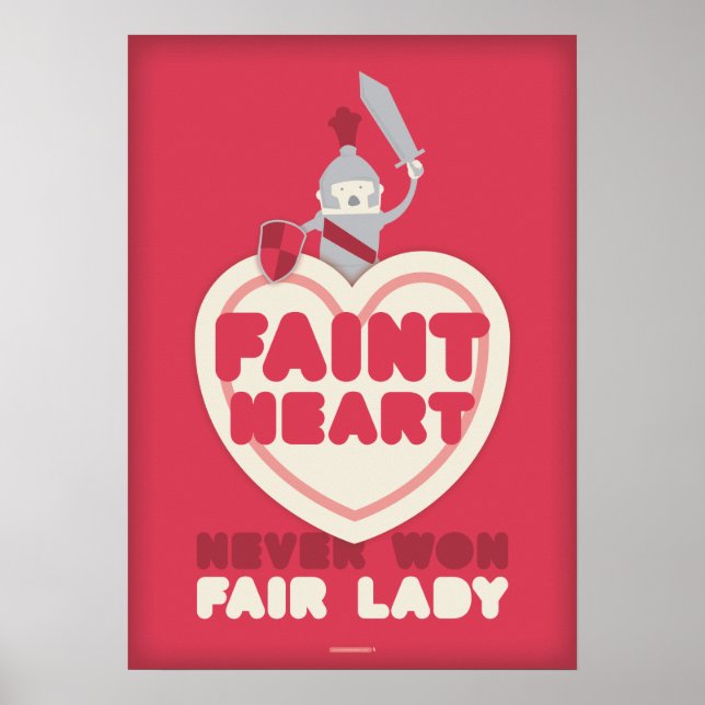 Póster Faint Heart Nunca Ganó a Fair Lady (Frente)