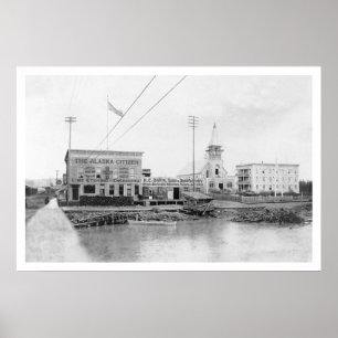 Póster Fairbanks Alaska Citizen 1910