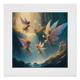 Póster Fairies_ Dance_ Magica_ Ethere_ Forest