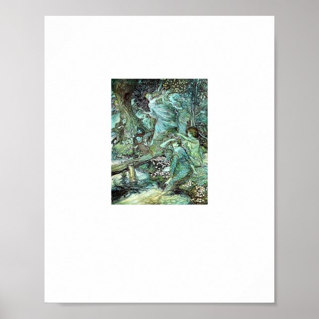 Póster Fairies Fairycore Fashion Aesthetic Goblincore Cot (Frente)