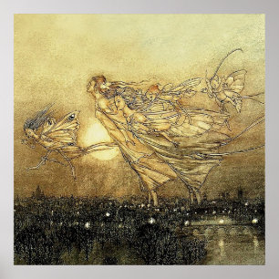 Póster "Fairies in Kensington Gardens" de Arthur Rackham