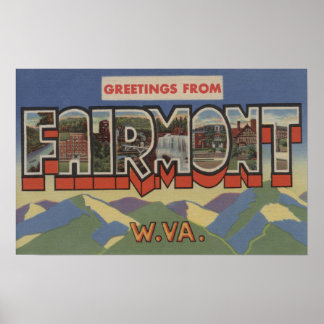 Póster Fairmont, Virginia Occidental - Escenas de letras