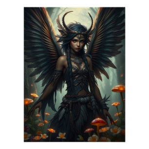 Póster Fairy Art de Feathered Warrior