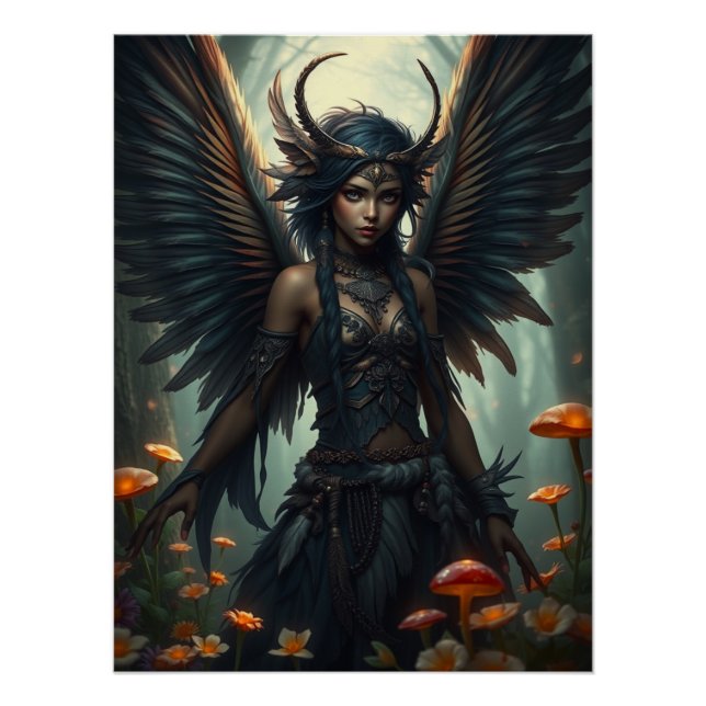 Póster Fairy Art de Feathered Warrior (Anverso)