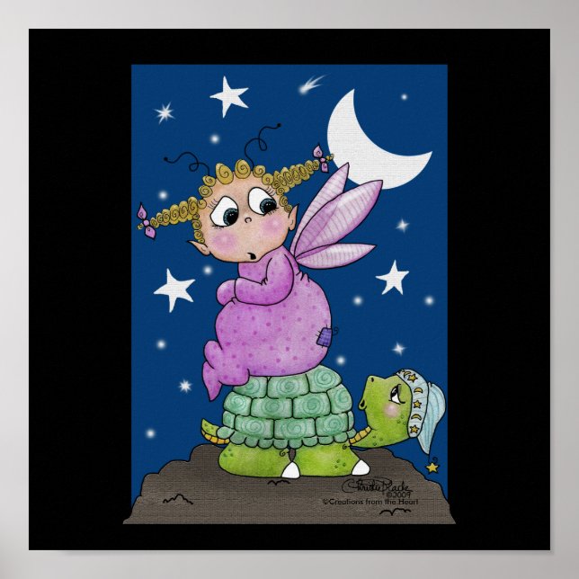 Póster Fairy Baby despierta al Sr. Turtle (Frente)
