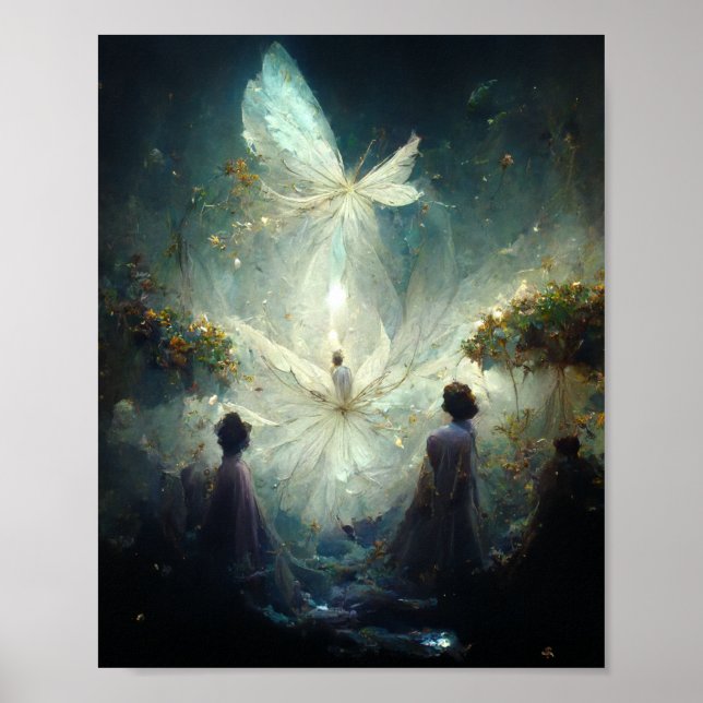 Póster Fairy Birth Fantasy Art Poster (Frente)