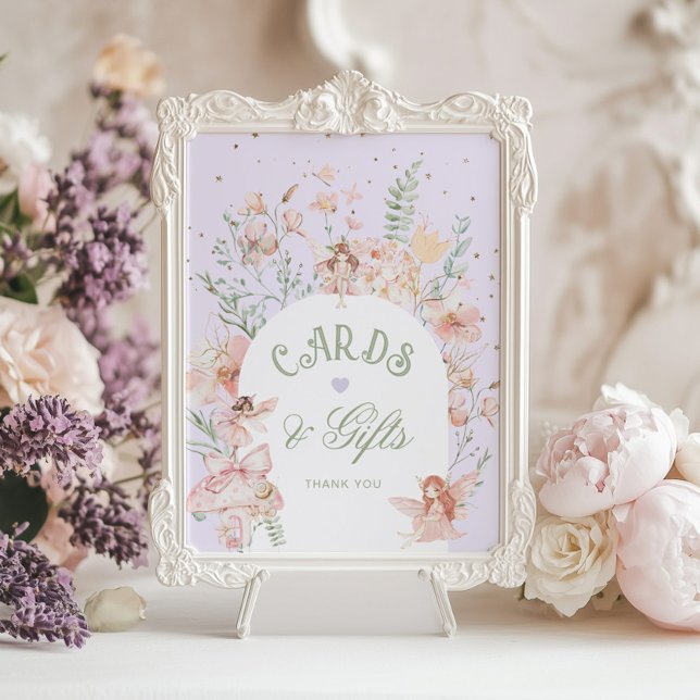 Póster Fairy Cards and gifts Whimsical Purple Birthday (Subido por el creador)