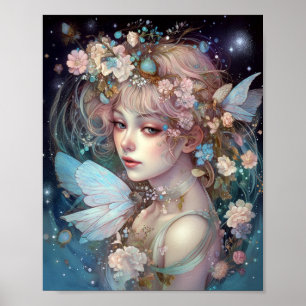 Póster Fairy Chica Fantasy Art