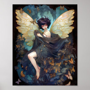 Póster Fairy Chica Fantasy Art