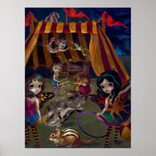Póster Fairy Circus ART PRINT fantasía faeries carnaval