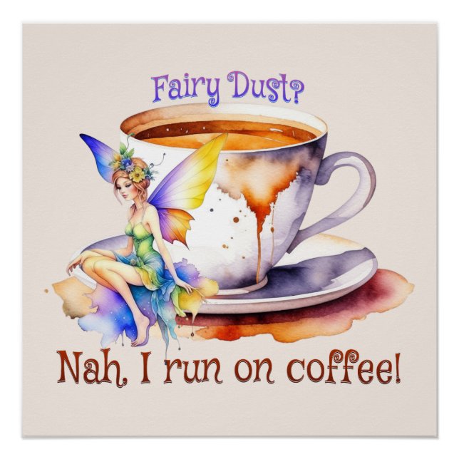Póster Fairy corre en el café (Anverso)