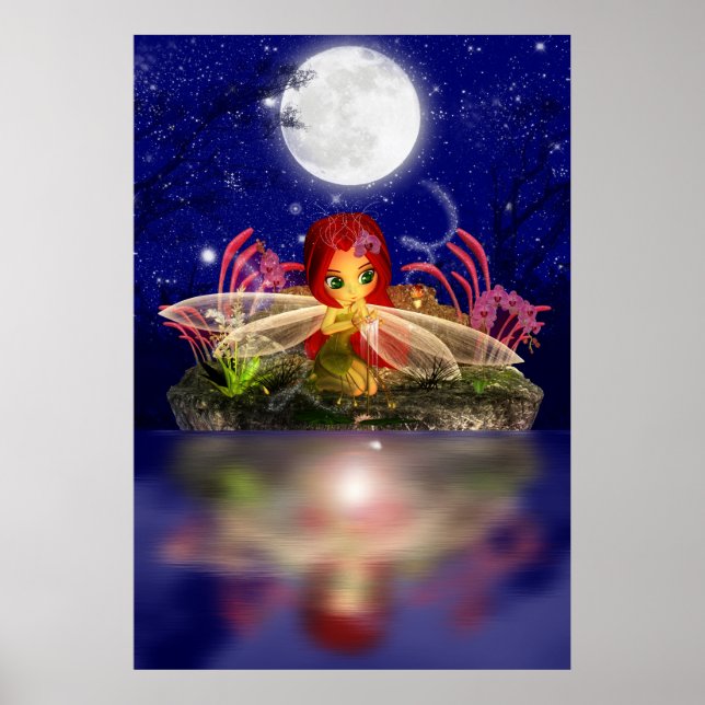 Póster Fairy Dreams Fantasy Personalizado Fairy Print Cut (Frente)