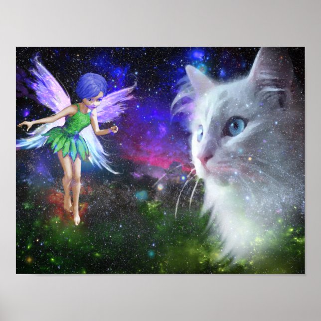 Póster Fairy Encounters Cat (Frente)