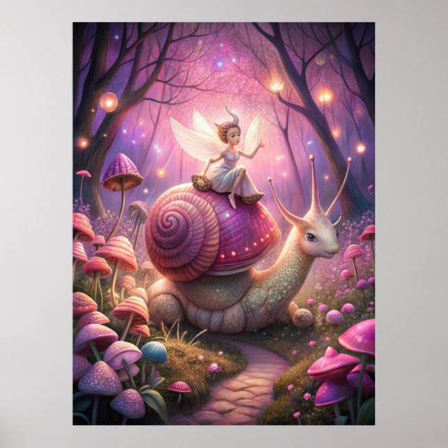 Póster Fairy Garden Snail (Frente)