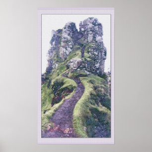Póster Fairy Glen Castle Scotland