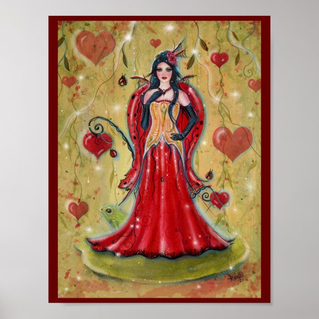 Póster Fairy Heart valentine hada por Renee (Frente)