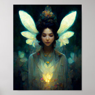 Póster Fairy Light Fantasy Art Poster