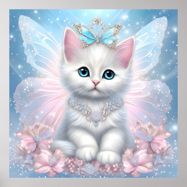 Póster Fairy Princess Kitten (Frente)