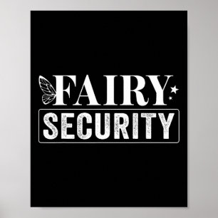 Póster Fairy Security Birday Halloween
